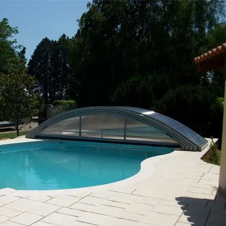 abri de piscine basci replie