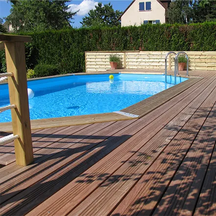 Piscine bois Océa enterré en situation 6