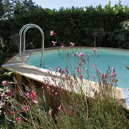 Piscine bois Océa enterré en situation 1