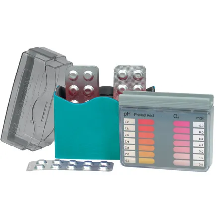 trousse d'analyse de ph et chlore de piscine par comprime
