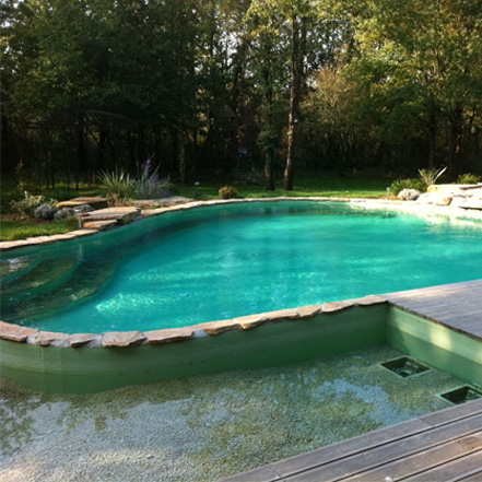 kit piscine modulaire en béton terminé Bio 9.57 x 7.50 m H 1600 C Aquafeat