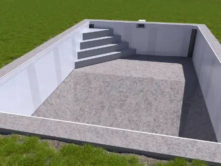 Piscine extérieur en eau