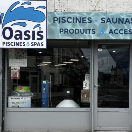 Devanture du magasin oasis piscines et spas à Montbard
