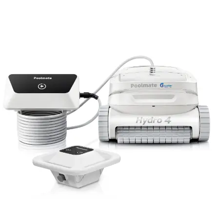 Robot Nettoyeur De Piscine Sans Fil - 2 Ports D'Aspiration - 4500 MAh - Autonomie 90 Min - IPX8