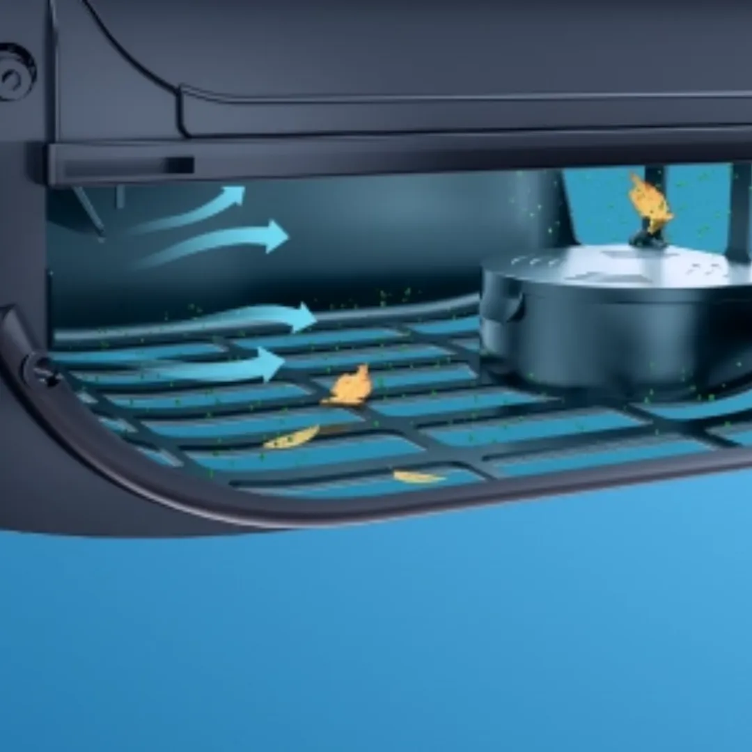 Intérieur de robot de piscine surfer