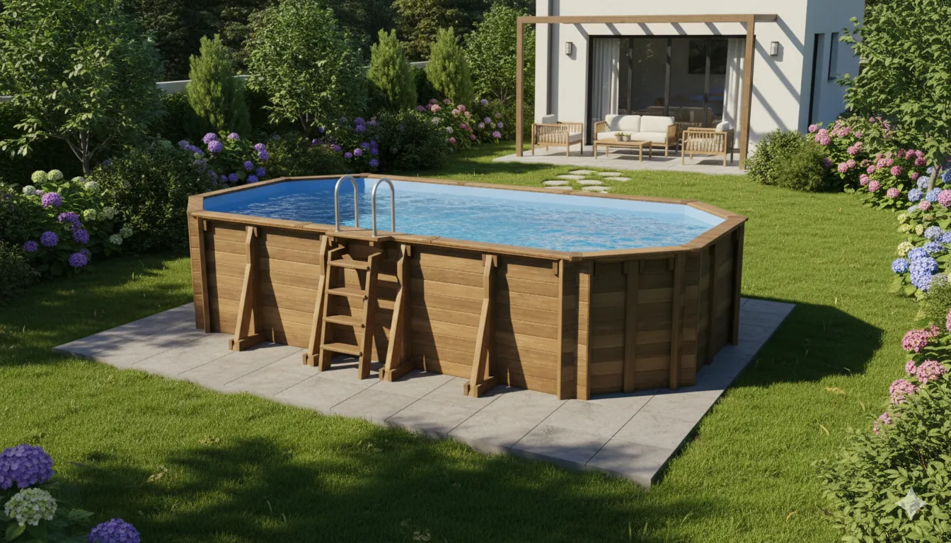 Piscine extérieur en bois oasis piscines