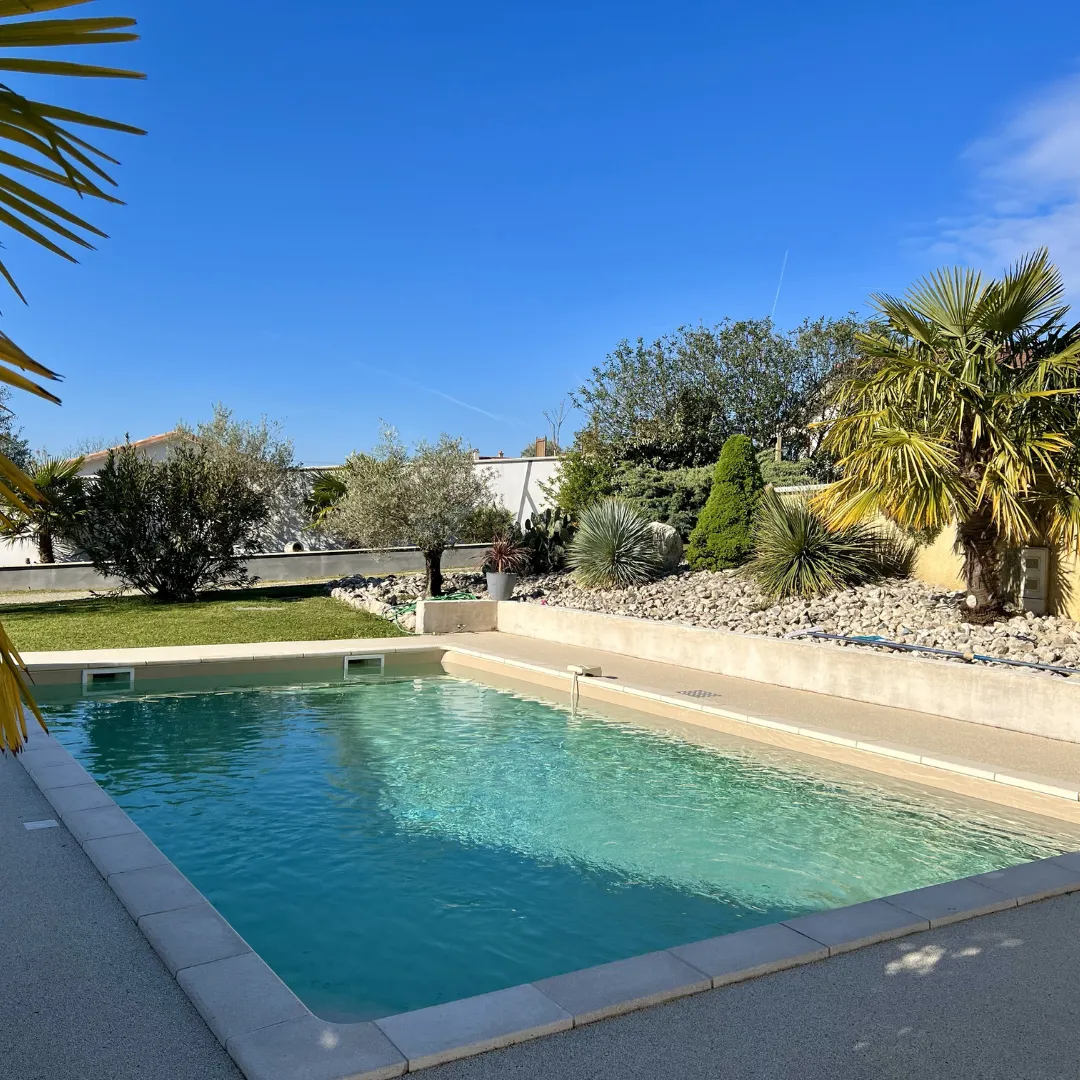 Piscine extérieur en eau avec liner