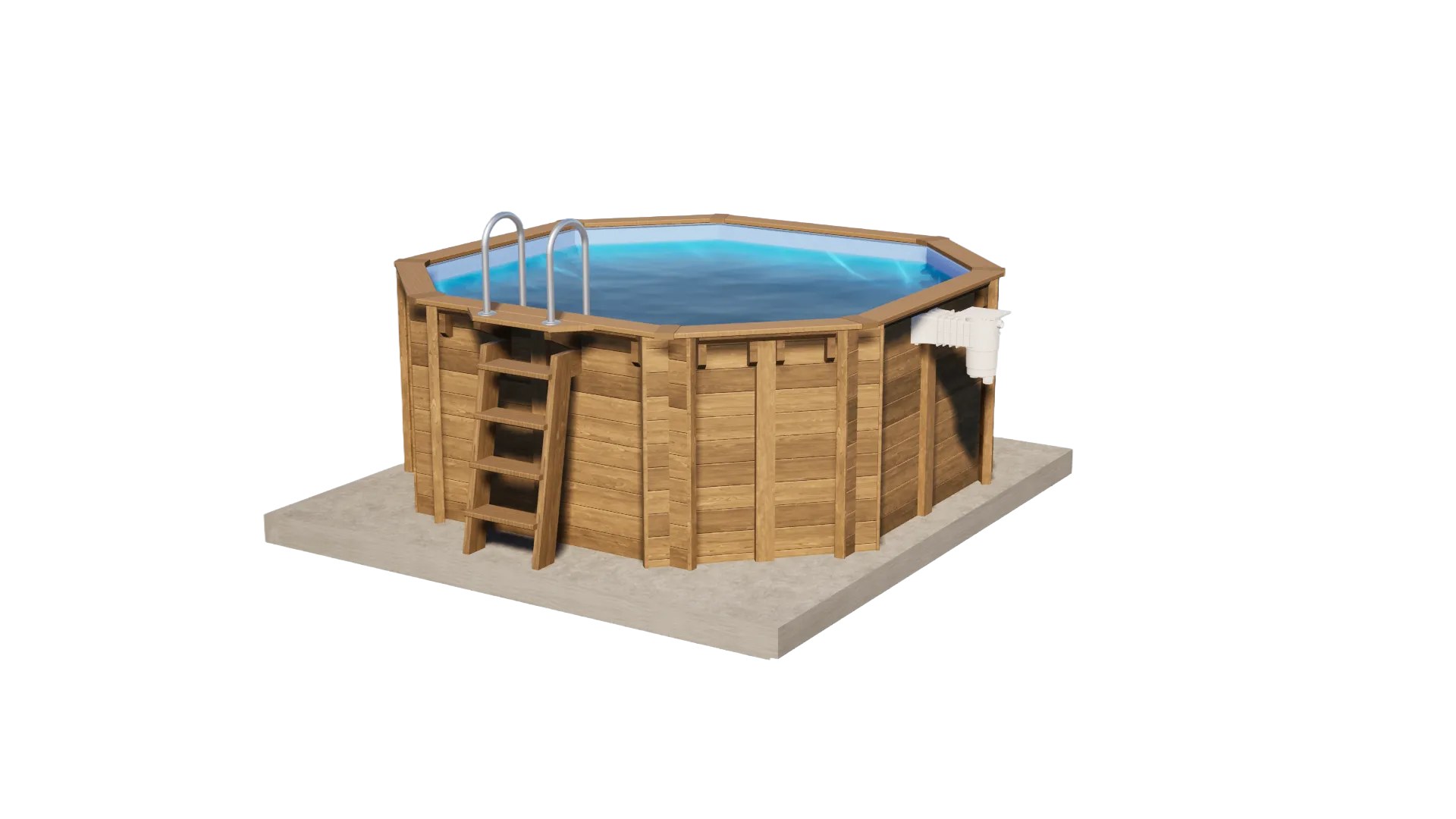 Piscine extérieur en bois oasis piscines
