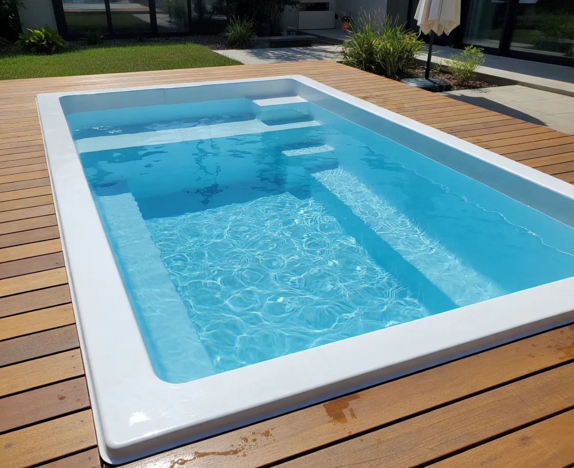 Piscine extérieur coque oasis en eau