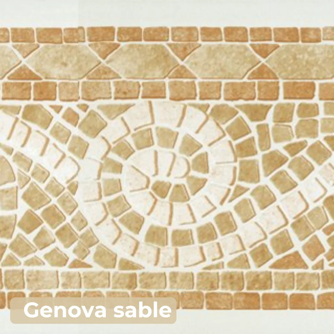 Motif de frise décorative pour piscine