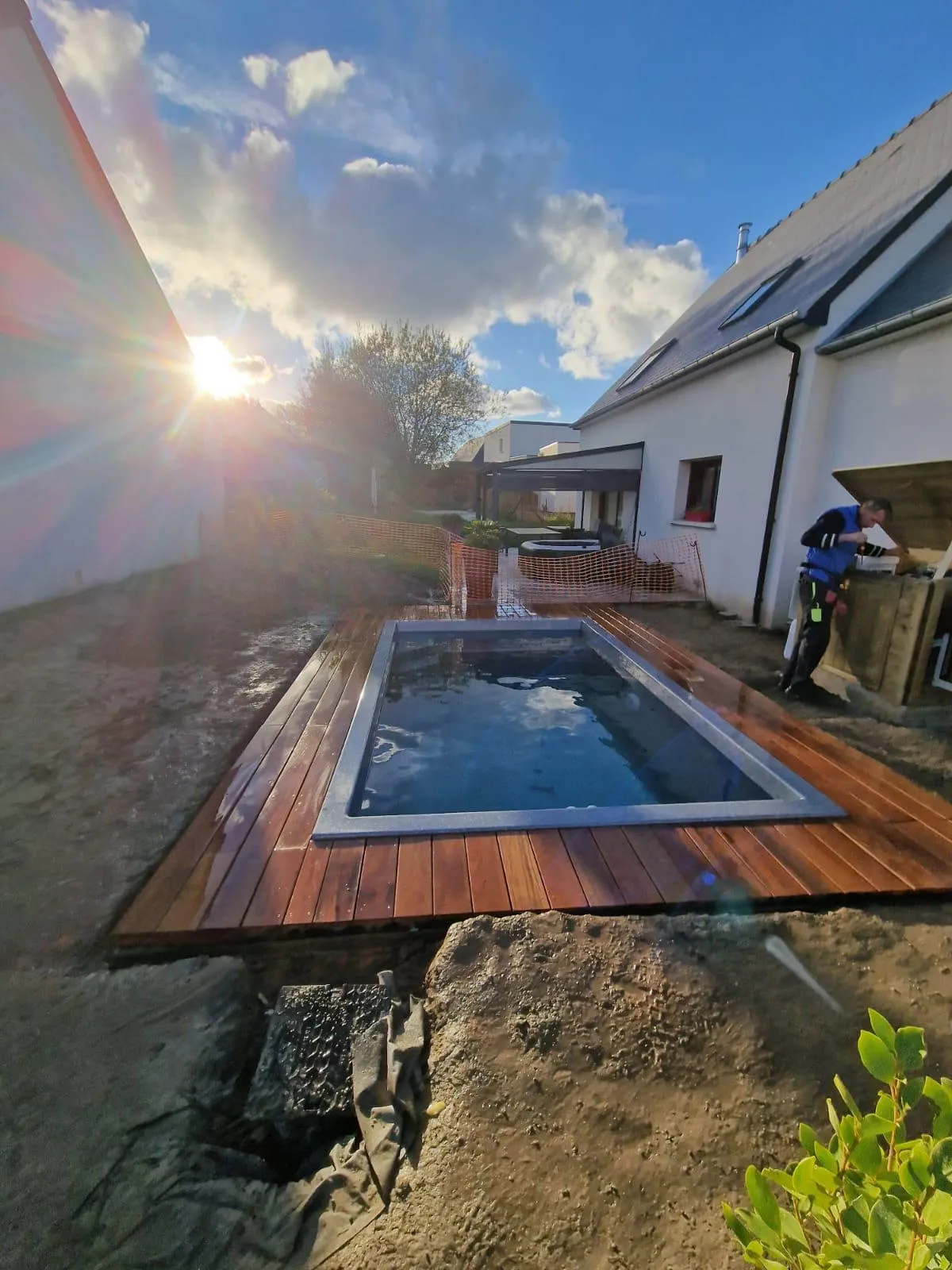 Mini piscine oasis extérieur en eau