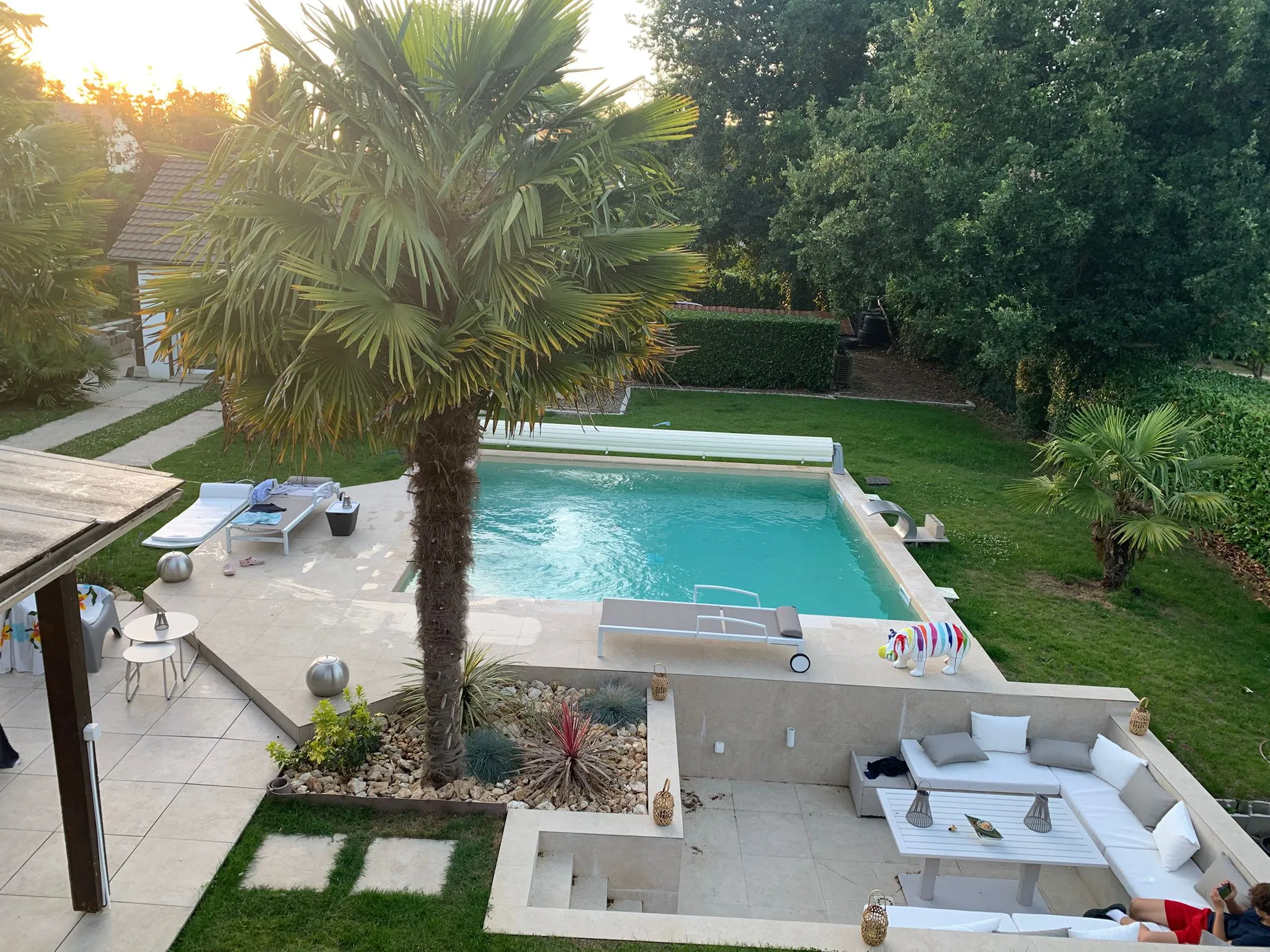 Mini piscine oasis extérieur en eau