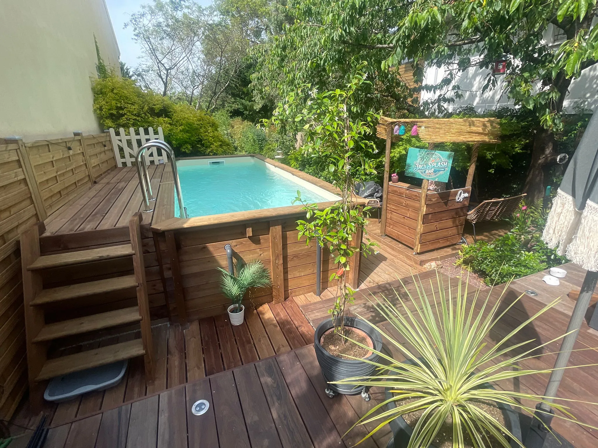 Mini piscine oasis extérieur en eau