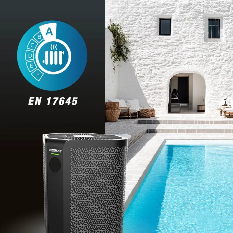 Pompe à chaleur de piscine et piscine extérieur en eau