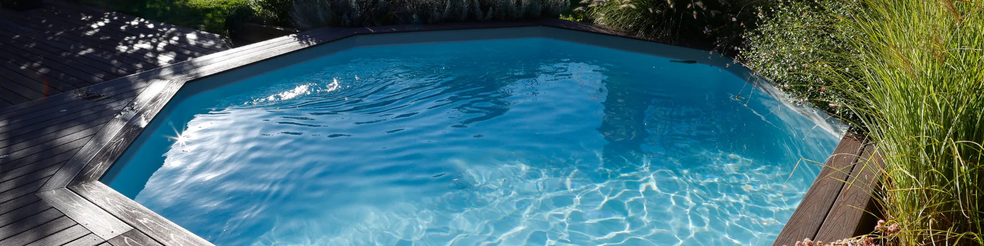 Piscine extérieur bois en eau