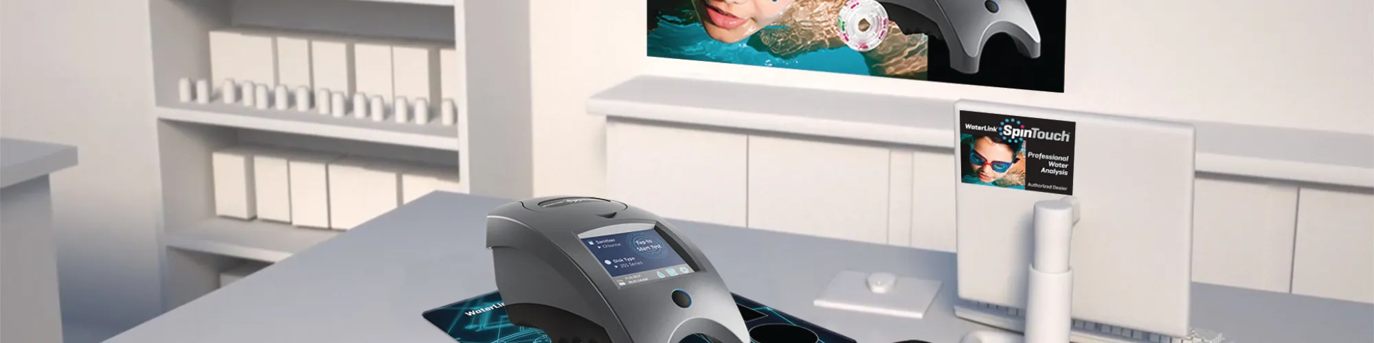 Spin touch analyseur d'eau de  piscine