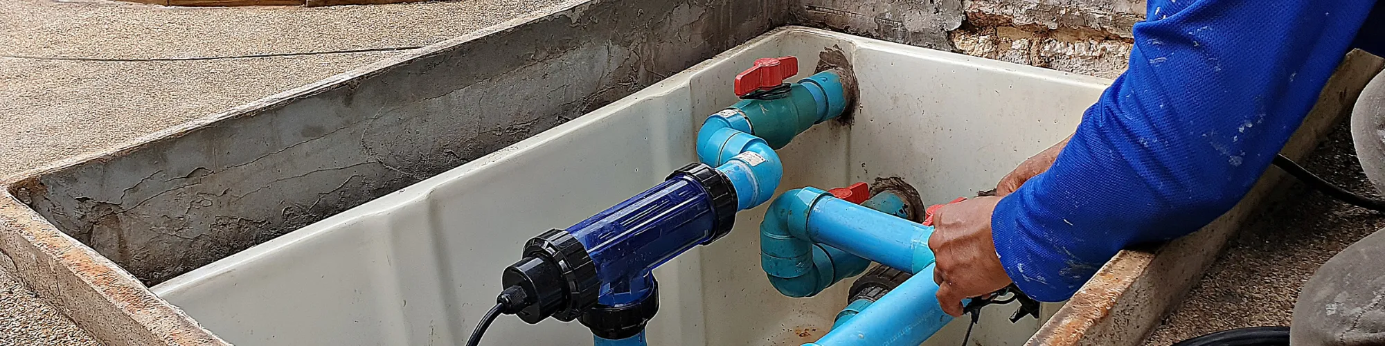 Détection de fuite sur canalisation de piscine