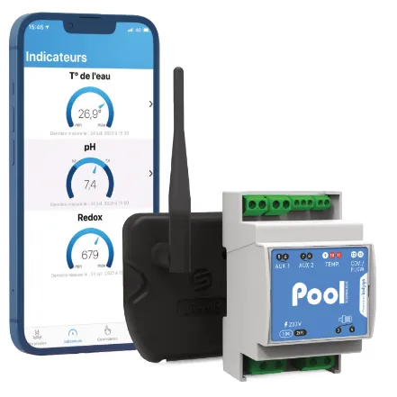 Système connecté pour piscine