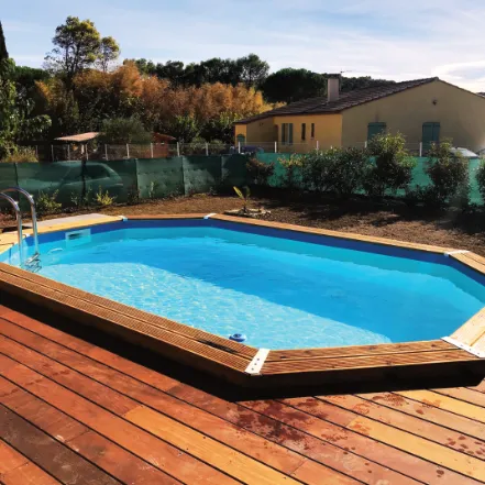 Piscine hors sol en bois azura