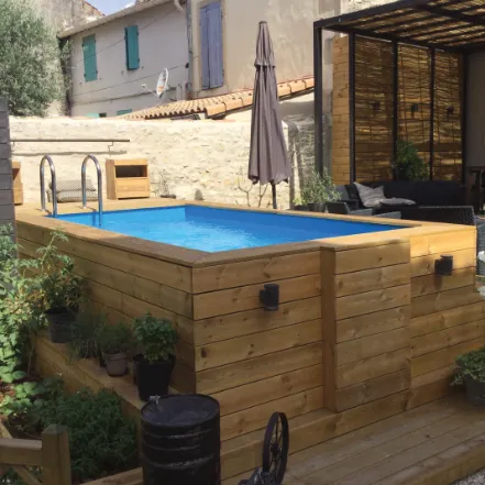 Piscine hors sol en bois azura